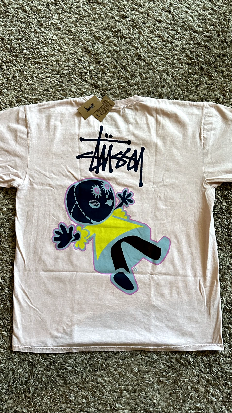 *RARE NEUF* TEE SHIRT STUSSY DOLLIE TEINT PIGMENT LOGO BLUSH SUPRÊME ANTI 8 BOULES