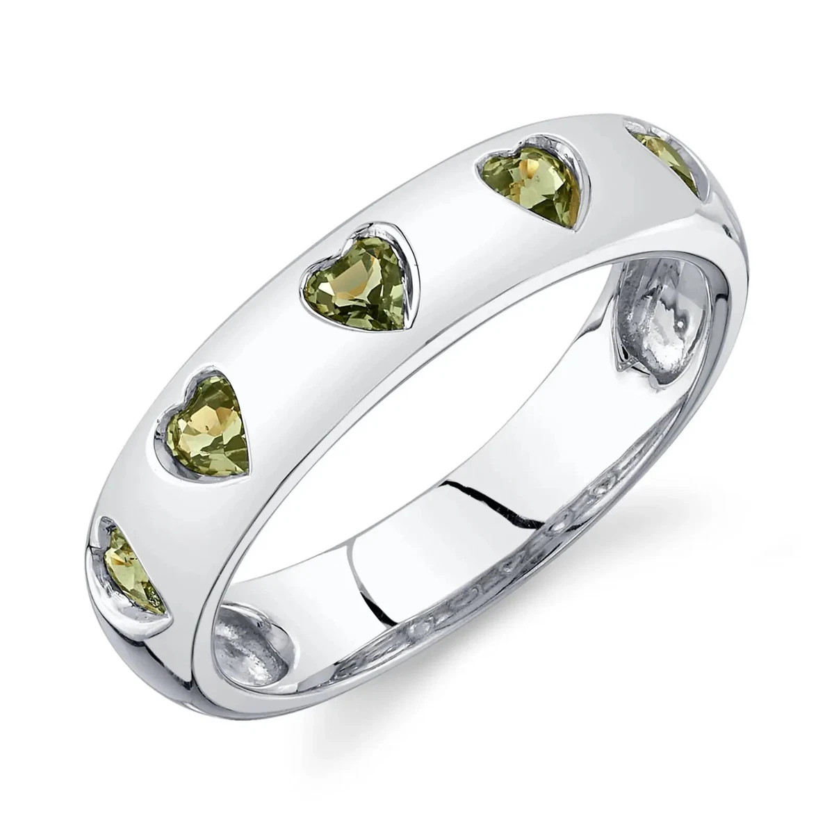 Natural green store sapphire ring