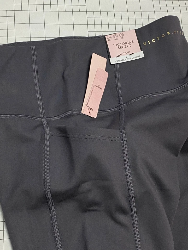 Victoria Secret Leggings Studio Essential Tight High Rise In Tornado 24" Inseam - Image 4 of 4