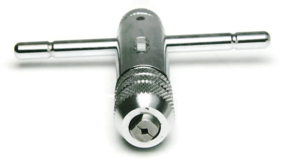 Ratcheting T Handle Tap Wrench Premium #0 to 1/4" and 1/4" to 1/2" Varieties - Image 2 of 4