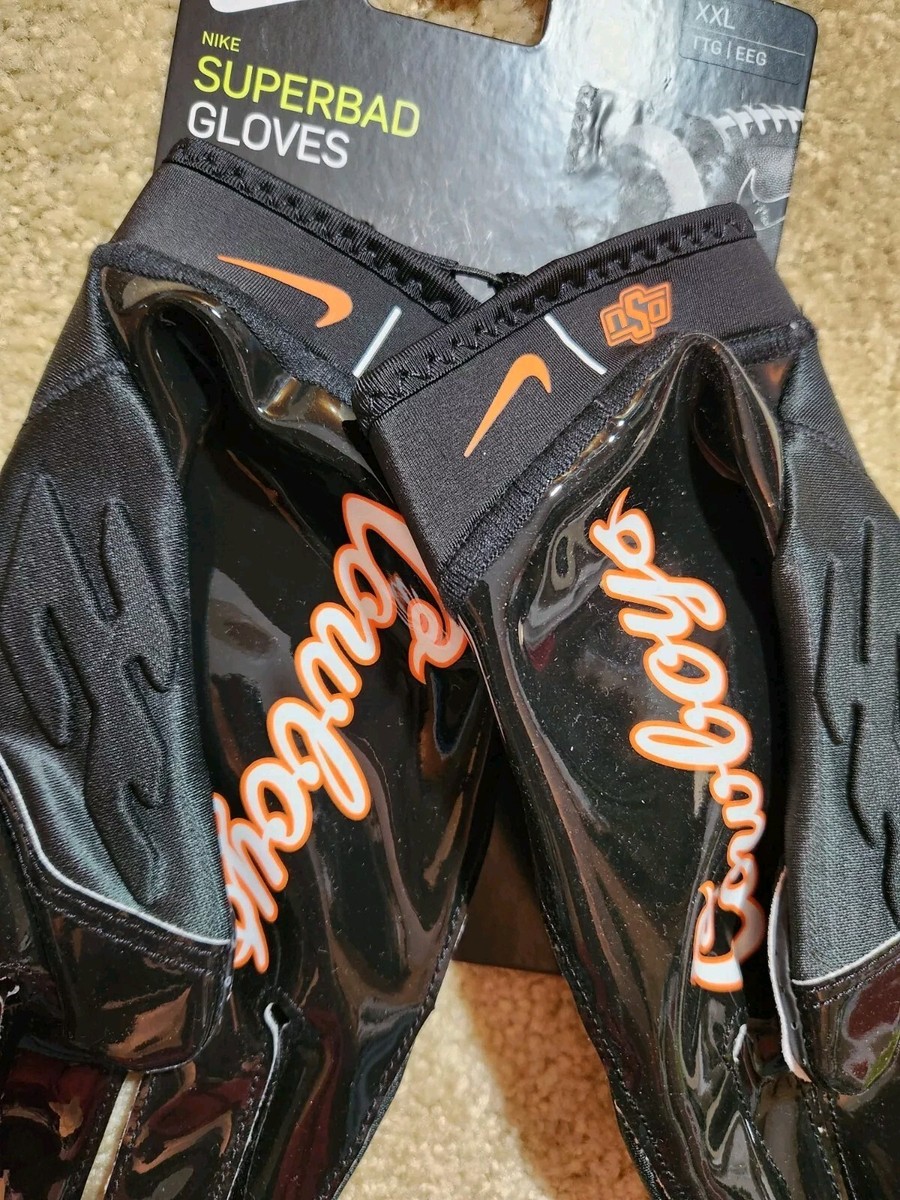 Nike OSU Superbad 6.0 PE Football Gloves Size XXL Black