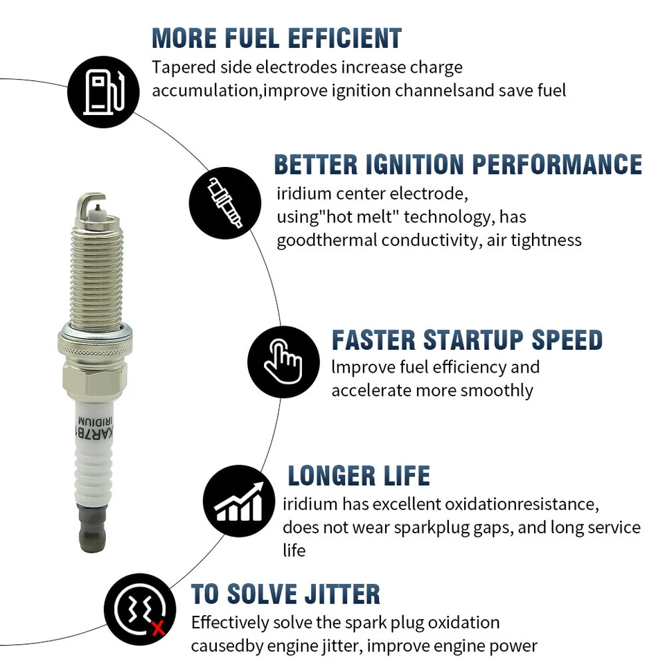 Ignition Coil & 6 Spark plug & 6 wire For Ford Explorer Sport Trac V6 4.0l FD480 - Image 4 of 4