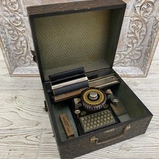 Antique Gerbruder, Schmid, & Nurnberg 1920s Jr. Childs Typrewriter, Germany /hge thumbnail