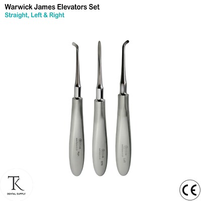 Dental Instrumente Chirurgische Zahnchirurgie Wurzeln Warwick James Aufzüge 3er Set