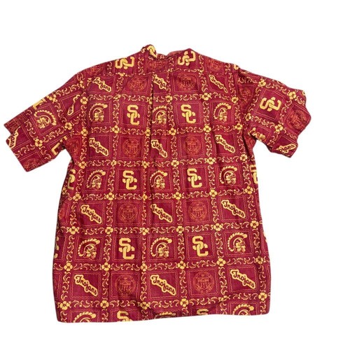 Reyn Spooner Exclusive USC Trojans Reverse Print Hawaiian SS Shirt Size XL - Picture 6 of 6