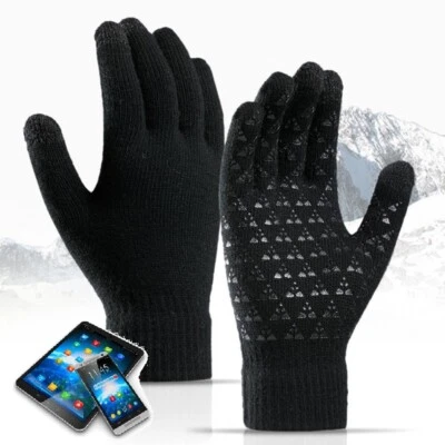 Herren Winter Handschuhe Touch Funktion Touchscreen Handy Tablet Benutzen Z301 - Bild 1 von 4
