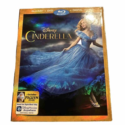 Disney Cinderella Live Action Blu-ray/DVD Lily James - with