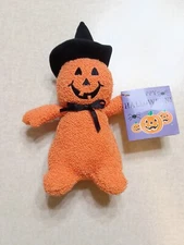 Soft Dreams Halloween Plush 8" Pumpkin Witch Orange