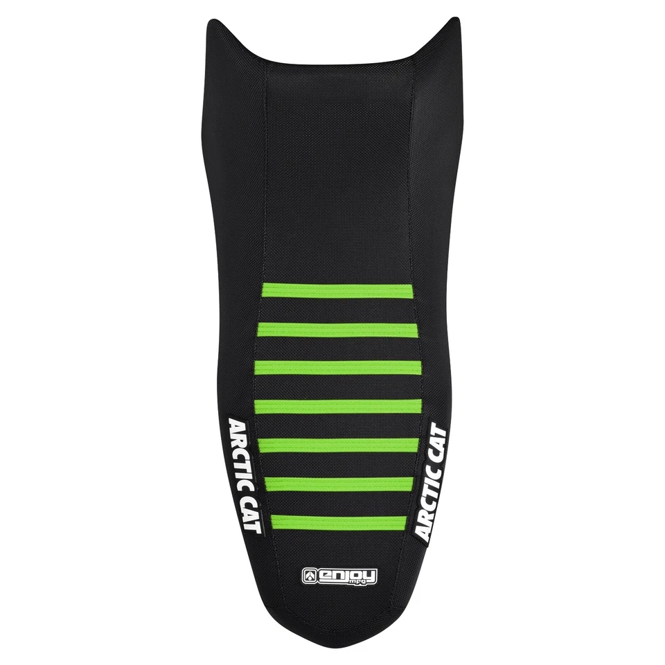 Cubierta de asiento Arctic Cat 250 DVX 2006-08, 09-13 300 DVX todo negro/verde costilla #427 Foto 3 de 4