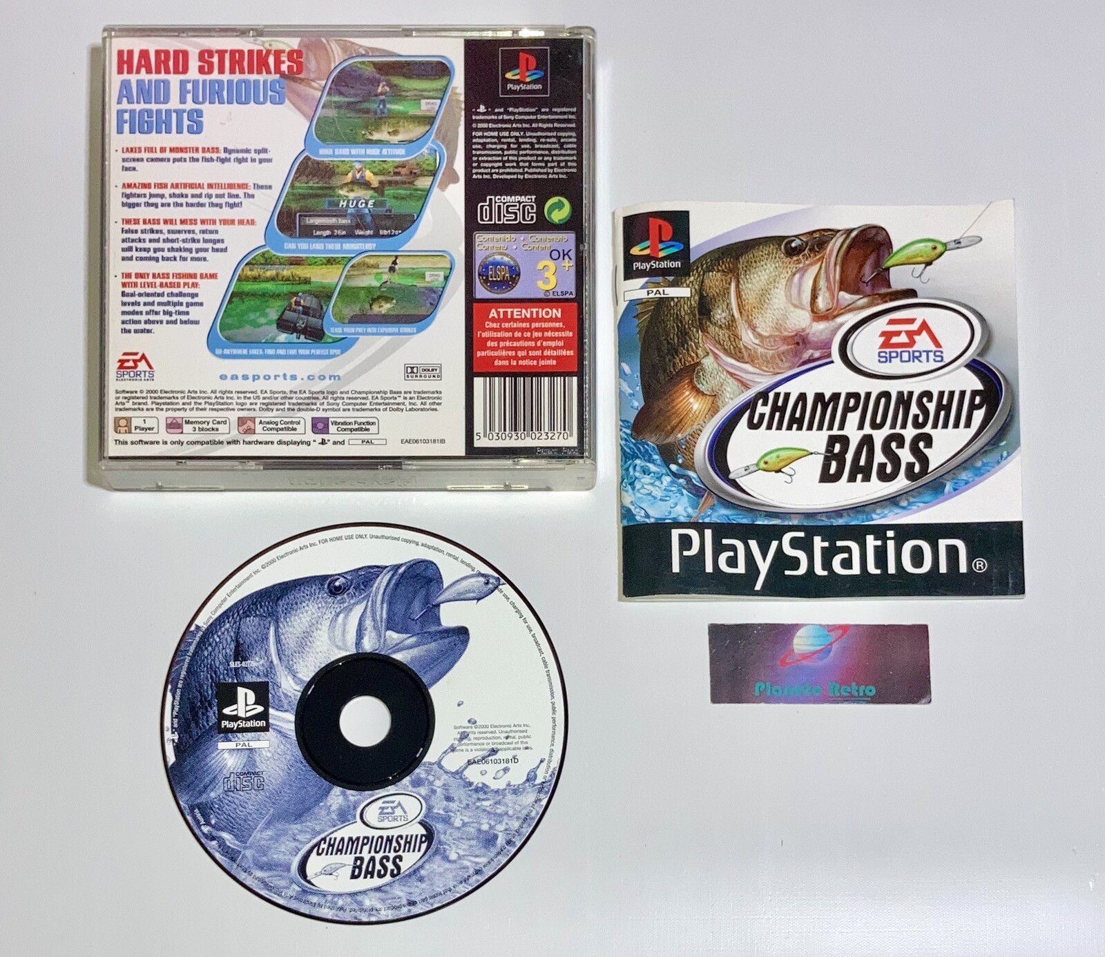 Championship Bass - PS1 Sans Jaquette Avant Version Anglaise PlayStation Sony
