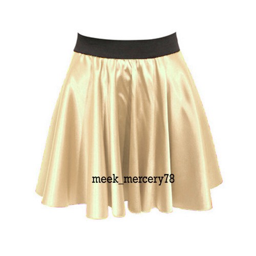 Women Mini Skirt Color Sexy Short Skirt Casual Wear Satin Party Wear S11 - Picture 18 of 44