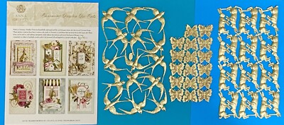 CHARMING DRESDEN DIE CUTS by Anna Griffin spring bunny butterfly swallow bird 