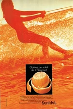 Advertising 0922 1969 California Sunkist Oranges Water Skiing
