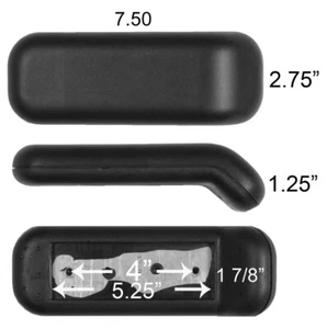 Armure de remplacement courte pour les chaises de bureau 1 Paire