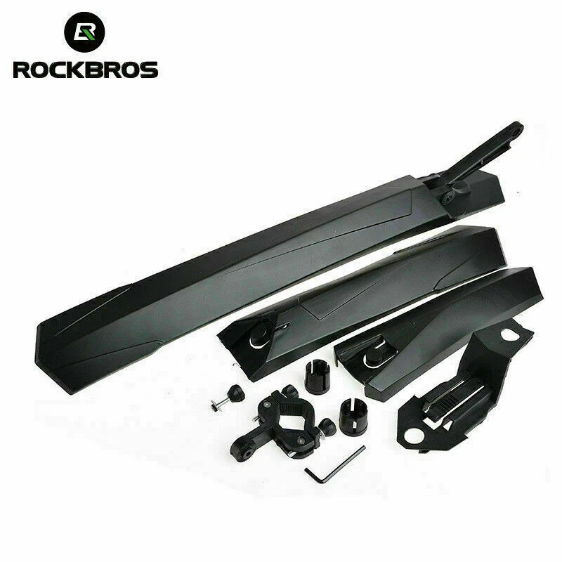 ROCKBROS Ciclismo Estrada Bicicleta MTB Bicicleta Para-lamas Frontal Guarda-lamas Traseiro Conjunto - Imagem 2 de 4