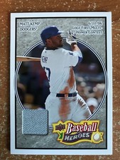 Matt Kemp 2008 UD Baseball Heroes Game Used Jersey #90 Los Angeles Dodgers