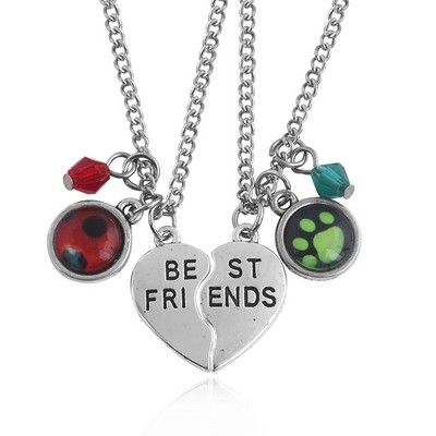 Collier Pendentif Best Friends Miraculous Ladybug Chat Noir Ebay