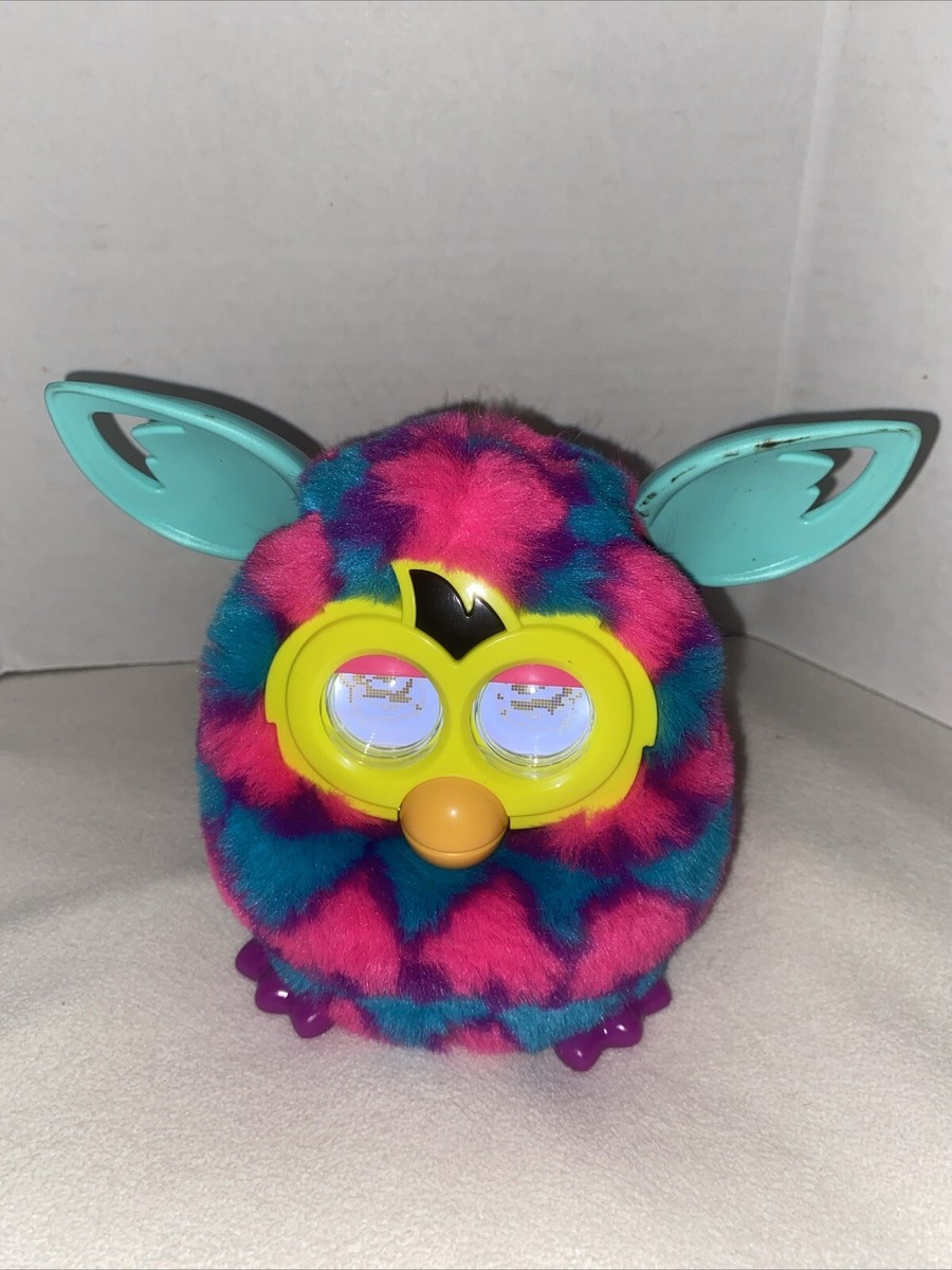 HASBRO FURBY BOOM 2012 Interactive Toy Pink Teal Purple Hearts