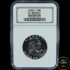 1961 Franklin Silver Half Dollar NGC PF65 Proof Old Brown Label