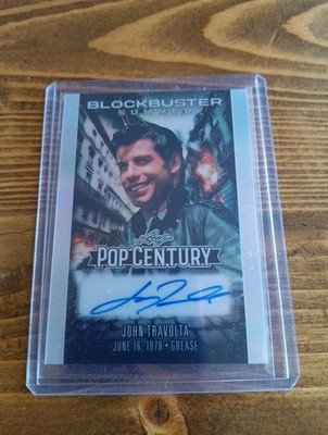 2025 Leaf Pop Century John Travolta-Auto-Blockbuster Summer-Grease-Silver #5/10