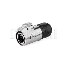9 Pin Male Quick Connect Waterproof In-Line Power Connector