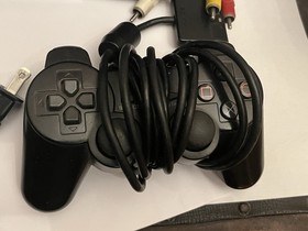 Sony PlayStation 2 PS2 Console Bundle Controller Cords & 2 Games Tested