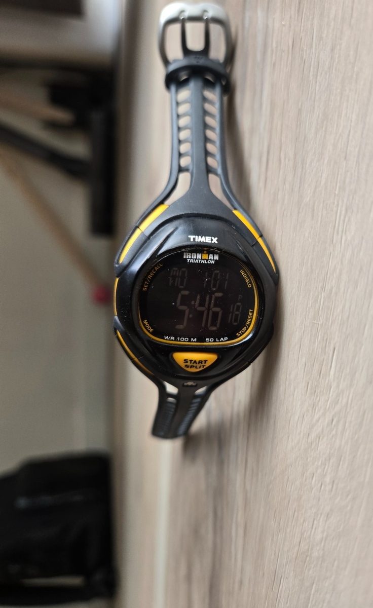 Timex Watch Ironman Triathlon Indiglo Quartz Digital 50 Lap T5H381
