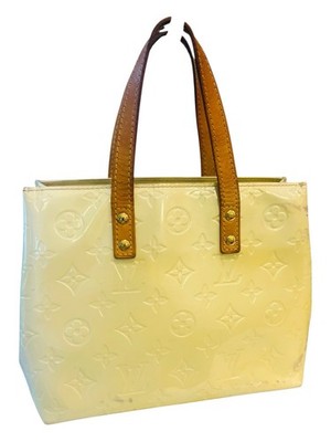 Louis Vuitton Reade PM Perle Vernis Patent Leather Tote Bag