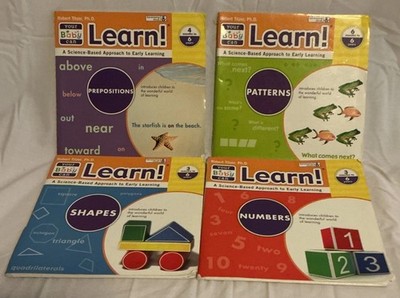 Lot Of 4 Your Baby Can Learn Books! Shapes, Numbers, Patterns, And Prepositions