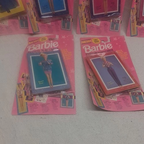 Vintage Barbie Fashion Play Cards - Complete Set of 6 (1993)