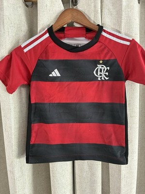 Flamengo adidas シャツ サイズP 赤黒 adidas Flamengo Red Black Striped Soccer Jersey Youth Small (20