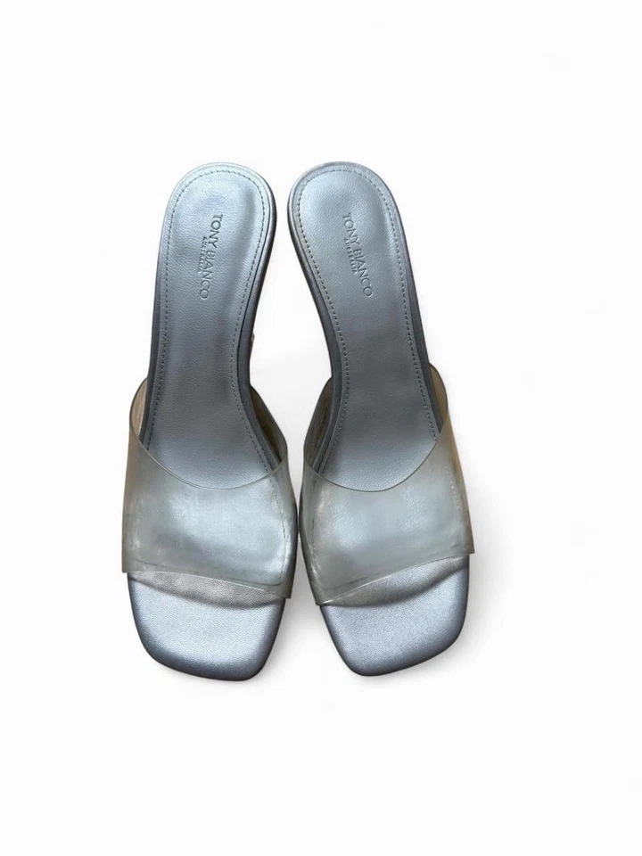 Tony Bianco Clear PVC Wedge Heels – Y2K Transparent Slip-On Shoes – Women’s 7.5 - Image 3 of 4