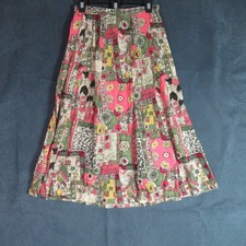 Sag Harbor Skirt Womens 6 Multicolor Boho Hipster Peasant Cottage Country Midi