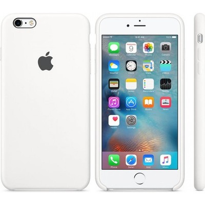 Original / Original Apple iPhone 6 Plus / 6s Plus Silikon Case / Hülle - Weiß