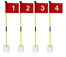 X·CELLENT Mini Golf Putting Green Flag 4 Hole Cup for Yard Practice Flags NEW