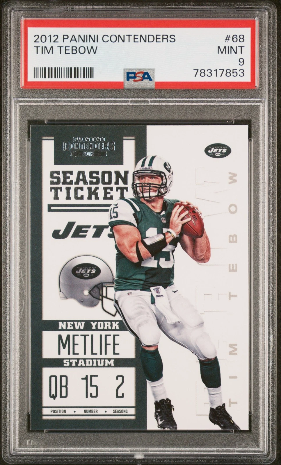 Tim Tebow trading card