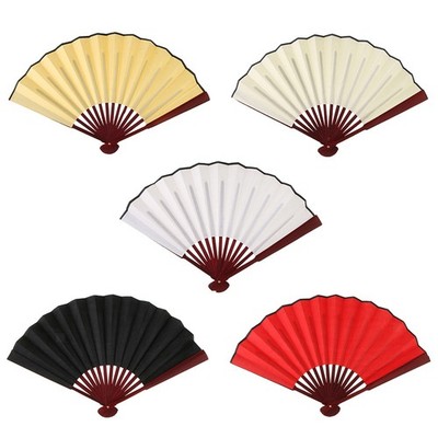 Bambus Chinesischen Kung Fu Tai Chi DIY Hand Falten Fan Leistung Dance