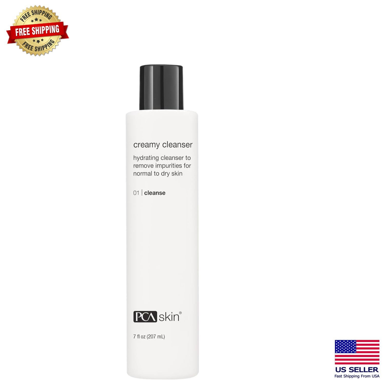 Unscented Creamy Face Cleanser - Gentle Hydration and Makeup Removal in One