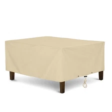 SunPatio Outdoor Ottoman Cover, Heavy Duty Waterproof Rectangular Coffee Tabl...