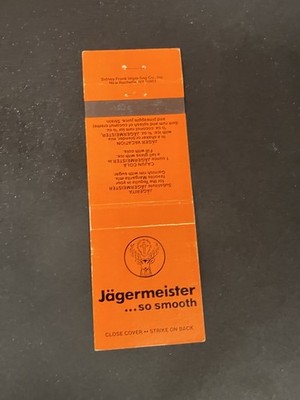 Vintage Alcohol Matchbook  Jägermeister 