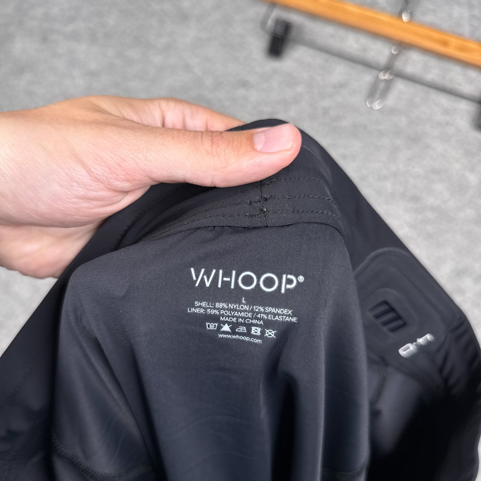 Whoop Any-Wear Performance Shorts Mens Large Black 4.0 Pocket Lined 6"