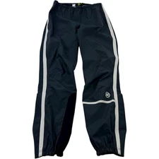 Novara Waterproof Cycling Reflective Pants Gray Elastic Waist Men's Size Small