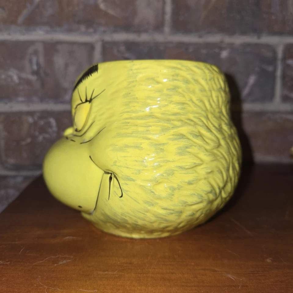 Taza de café The Grinch cara esculpida cerámica verde Vandor Dr. Seuss 2018 16 OZ Foto 4 de 4