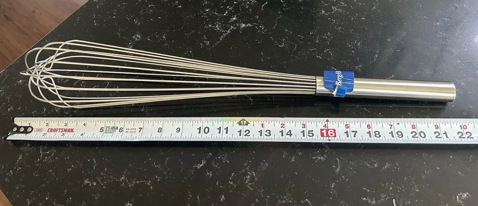 NEW~Jumbo~Commercial Kitchen Whisk~Stainless Steel~22in. BergHOFF~2007
