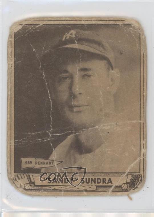 1940 Play Ball Steve Sundra (Regular Back) #122 1t3