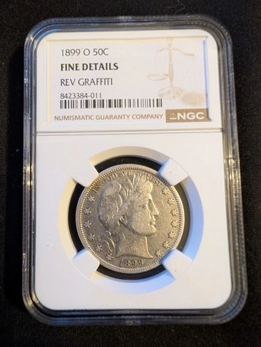 1899-O Barber Half Dollar, Graded, Fine Details