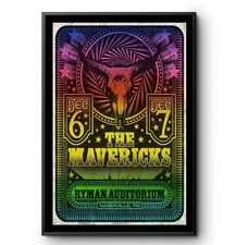 The Mavericks Dec 6 2024 Nashville TN Concert Poster