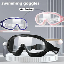 Adult Swimming Goggles HD Anti-Fog Waterproof Large Frame Men-Women Electroplate