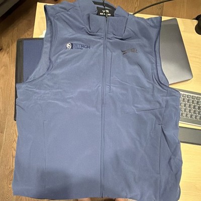 Brand new Sun Day Red TW Performance Full Zip Vest Stand-Up Collar 2XL Blue Logo