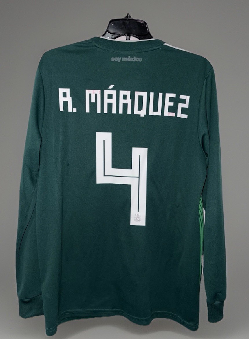 Rafa Marquez #4 Mexico Rare VINTAGE Long Sleeves World Cup Jersey Size Medium